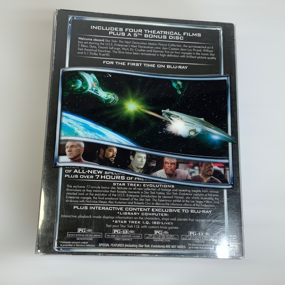 Star Trek: The Next Generation Motion Picture Collection Blu-Ray Set - Picture 2 of 5